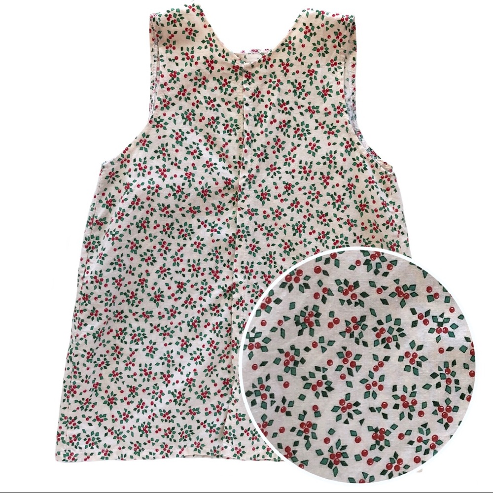 Vintage Handmade Christmas Holly Top 4/5